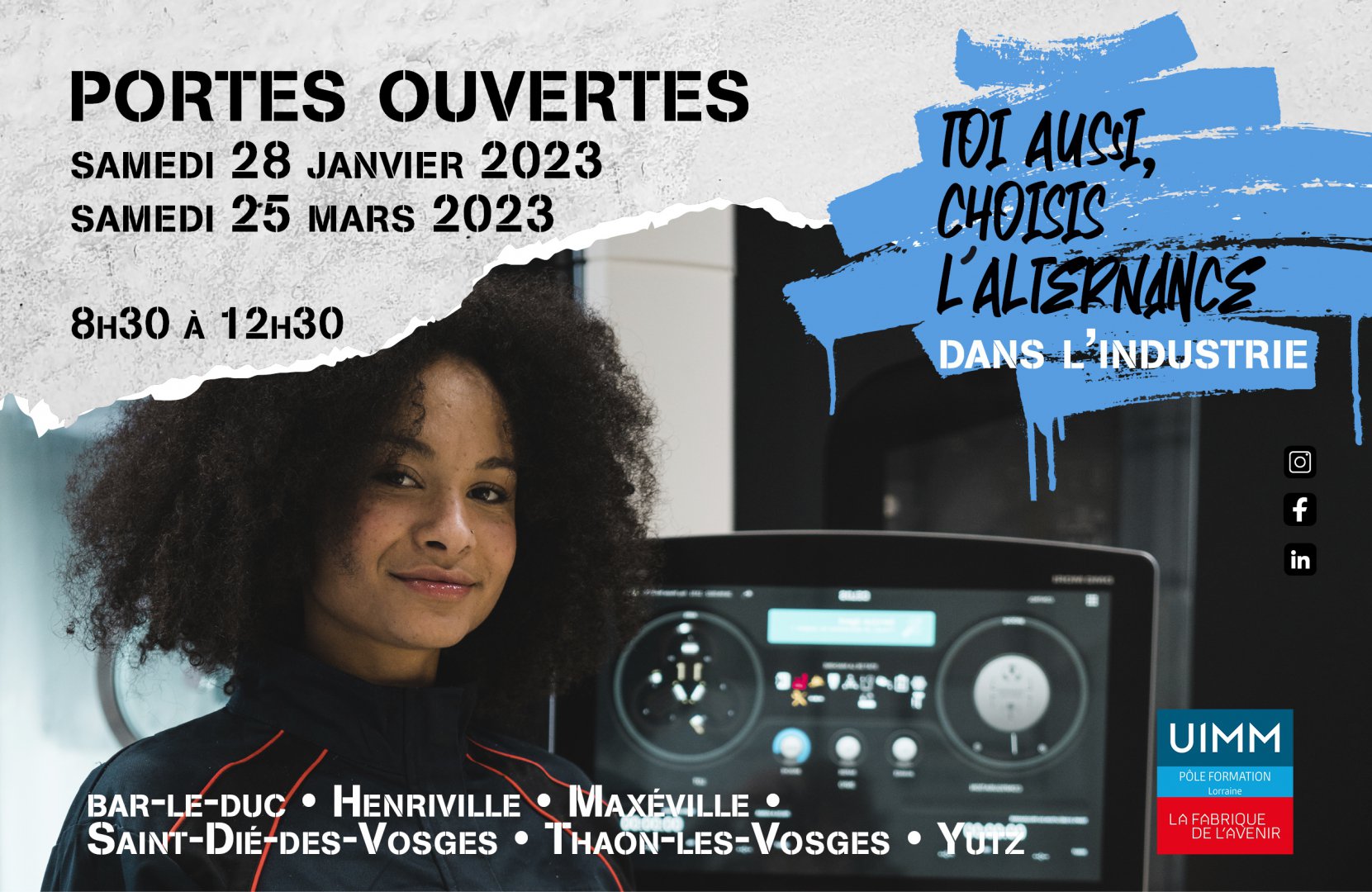 Journée portes ouvertes au Pôle Formation UIMM Lorraine à Bar-le-Duc