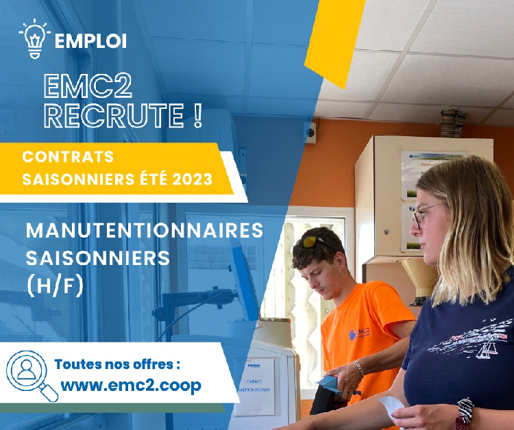 EMC2 recrute des saisonniers pour la moisson 2023