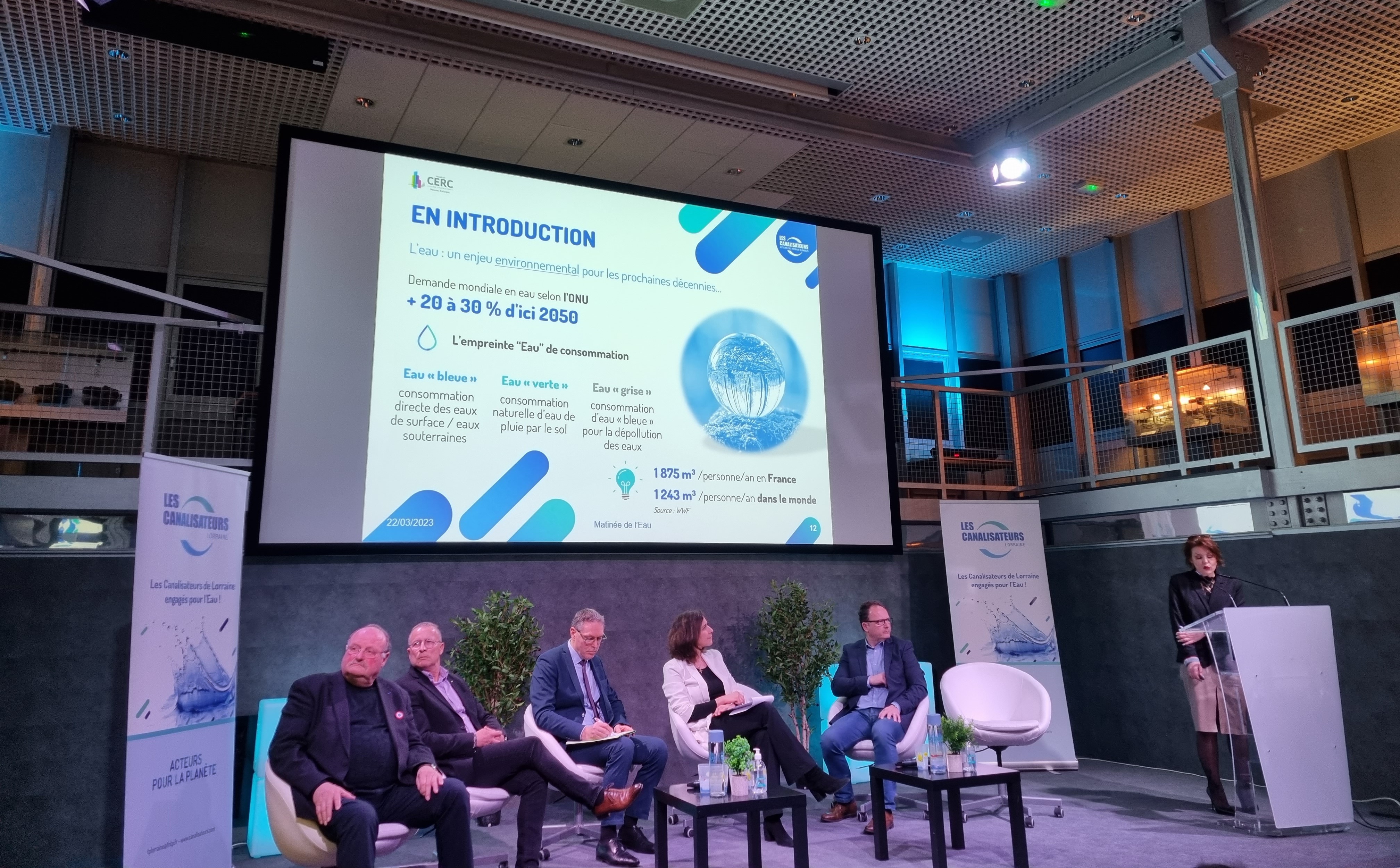 Au Cescom de Metz-Technopôle, les Canalisateurs Lorraine interpellent sur l’urgence de l’eau 