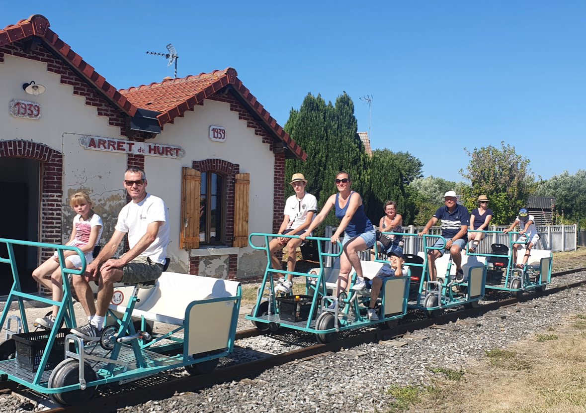 Du vélorail en baie de Somme