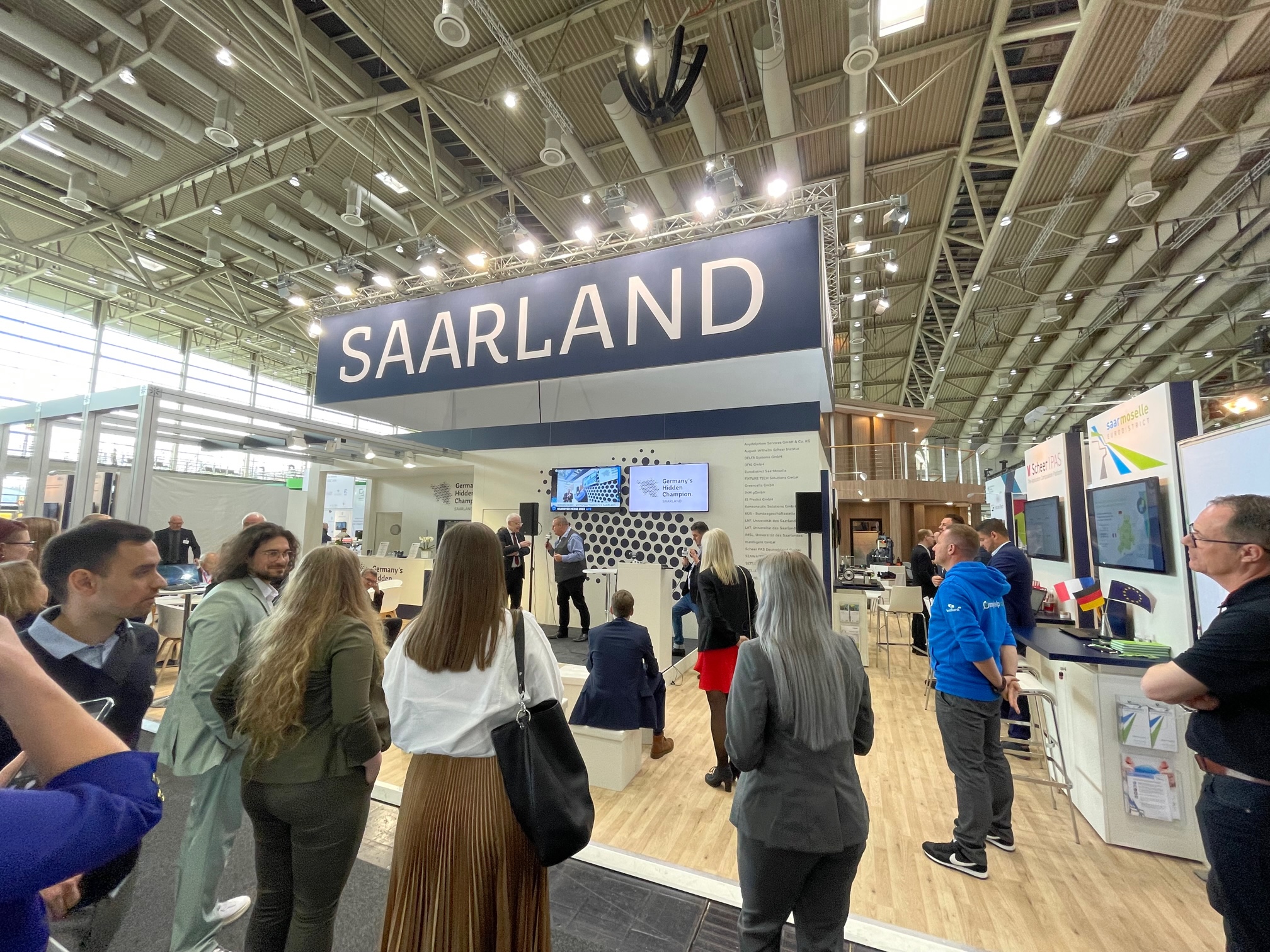 L’Eurodistrict SaarMoselle était présent sur le stand collectif du Land de Sarre 