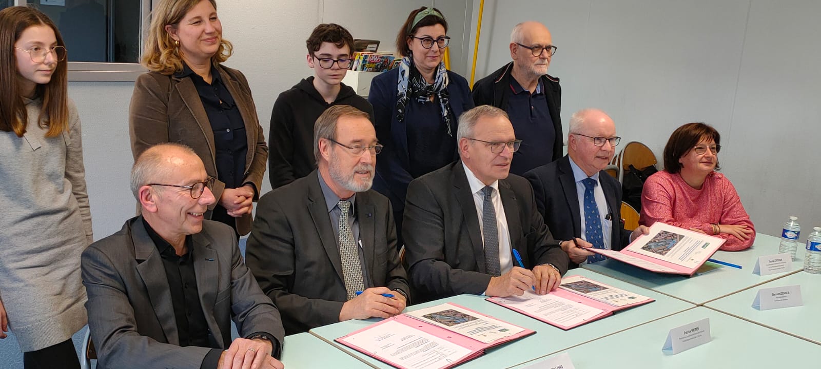 Signature d’une convention pour la reconstruction du collège de Cattenom 