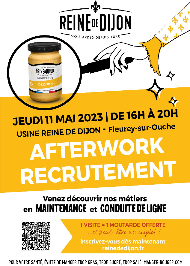 Reine de Dijon lance un « afterwork recrutement » le 11 mai
