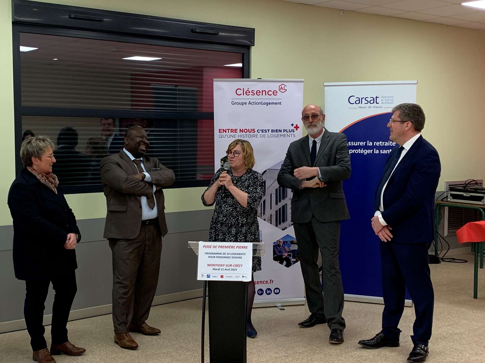 Montigny-sur-Crécy : Clésence pose la première pierre d’un nouvel ensemble immobilier dédié aux seniors