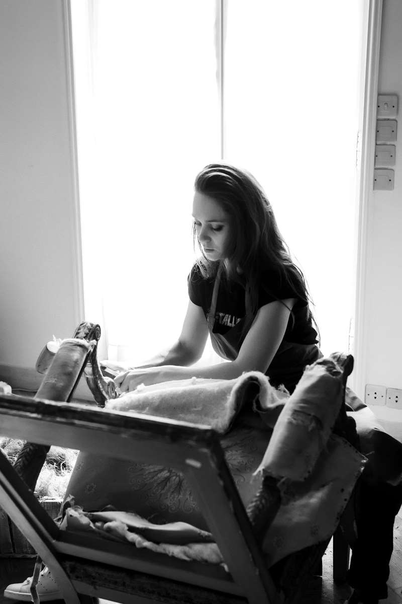 Écoute Bergère, atelier de tapisserie décoration éco-responsable à Chierry