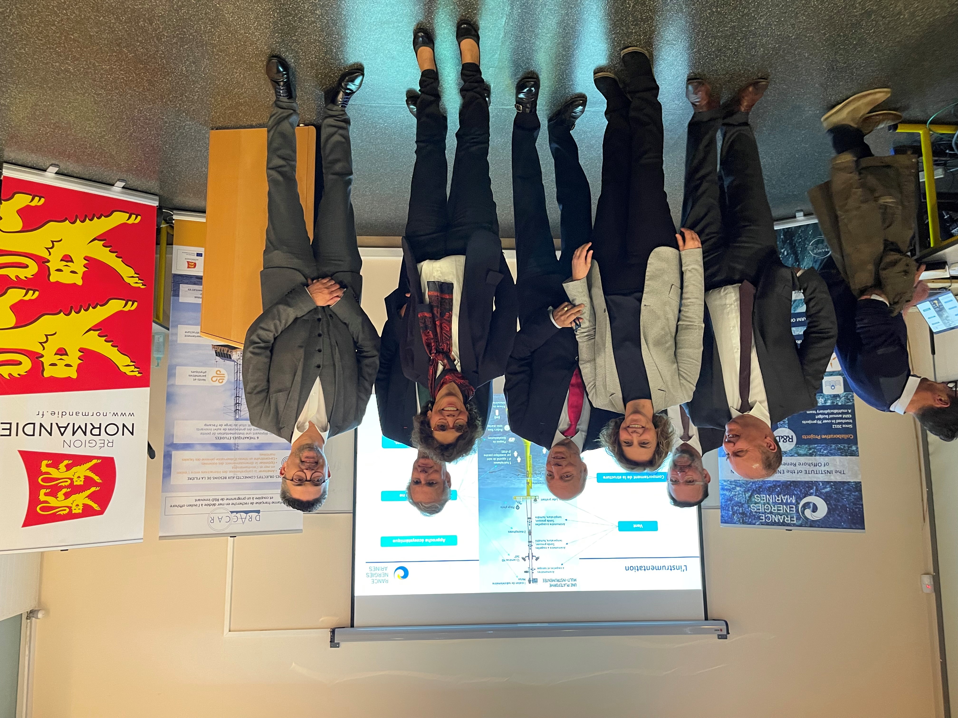 Draccar, la première plateforme française de recherche en mer dédiée à l'éolien offshore lancée au Havre