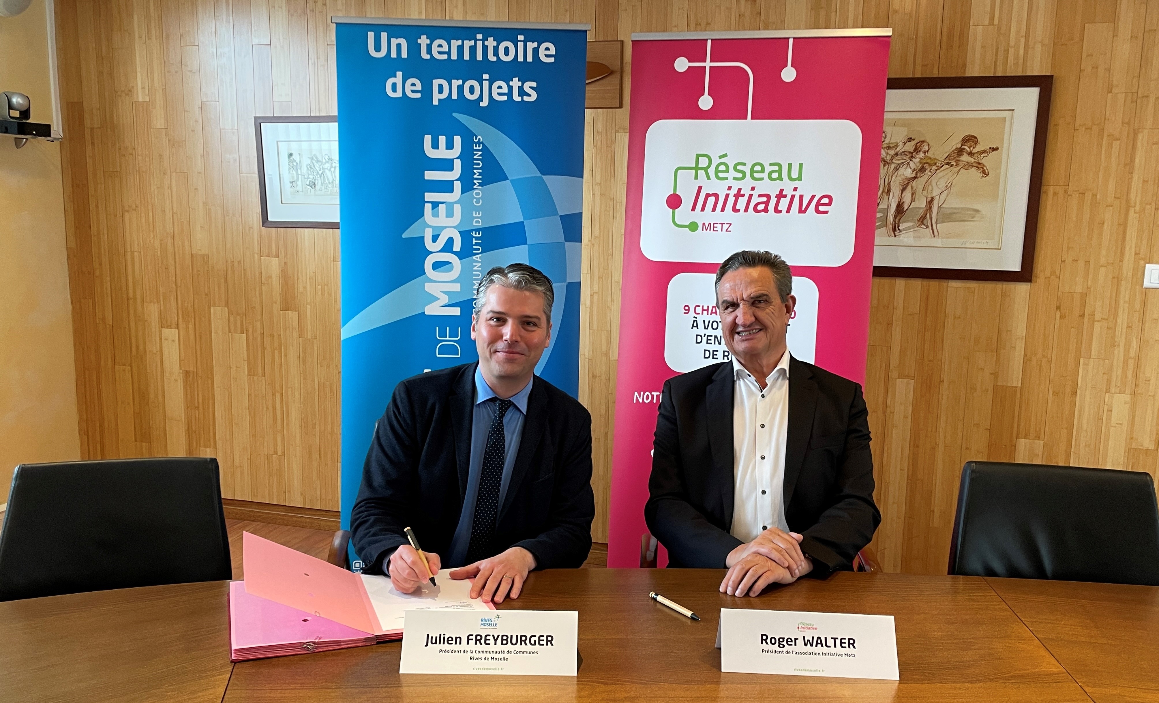 La Communauté de communes Rives de Moselle et Initiative Metz parient sur la force d’un entrepreneuriat de territoire durable 