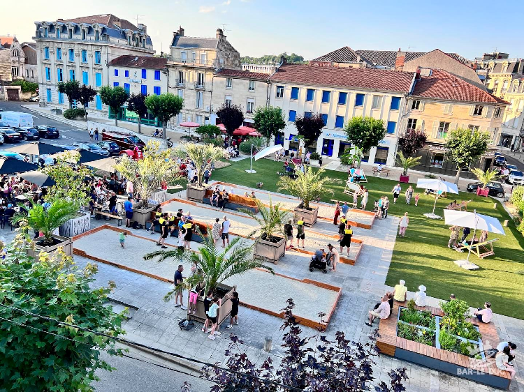 Inauguration des installations estivales de la place Reggio