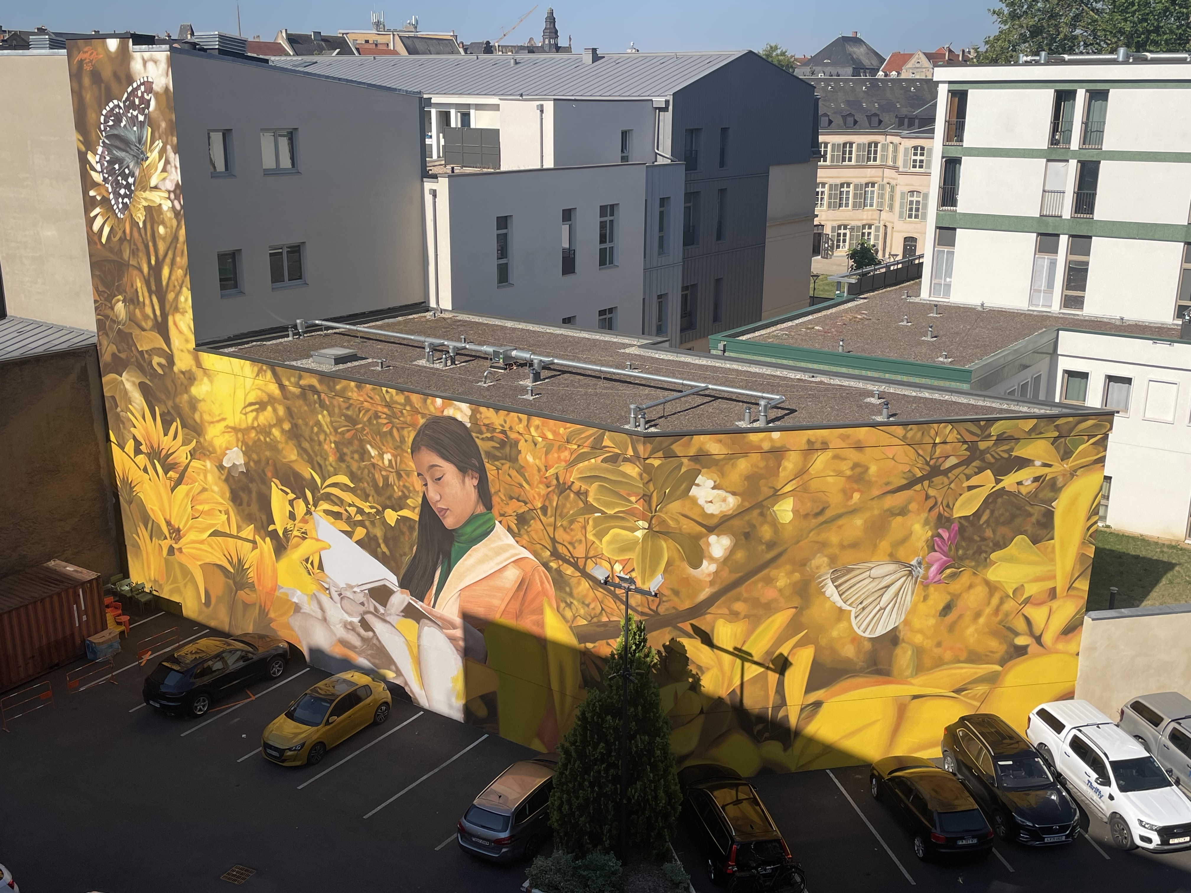 À Metz, une saisissante fresque à l'Hôtel Mercure...