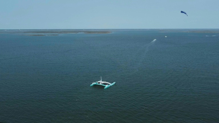 Des ailes de kite géantes pour décarboner le transport maritime