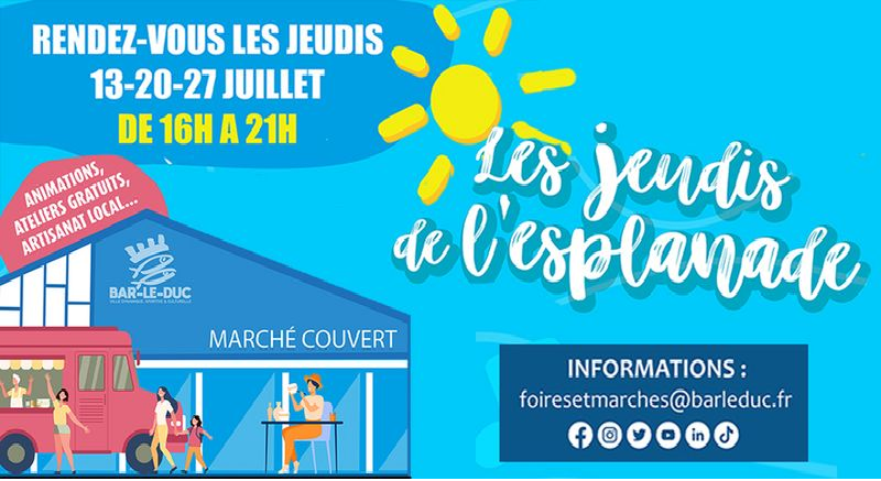 Les Jeudis de l’esplanade reviennent pour une troisième édition