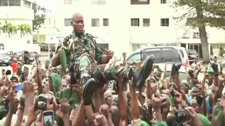 Le général Brice Oligui Nguema, un 