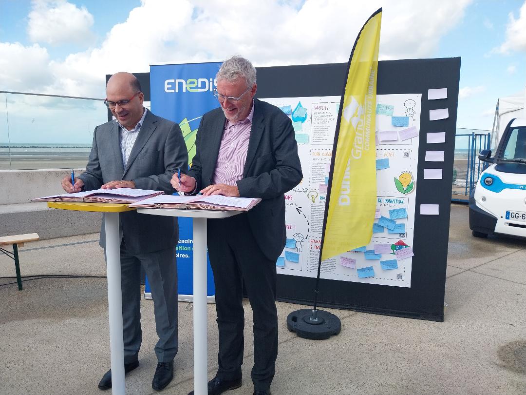 Communauté urbaine de Dunkerque : une charte avec Enedis en faveur de la sobriété énergétique