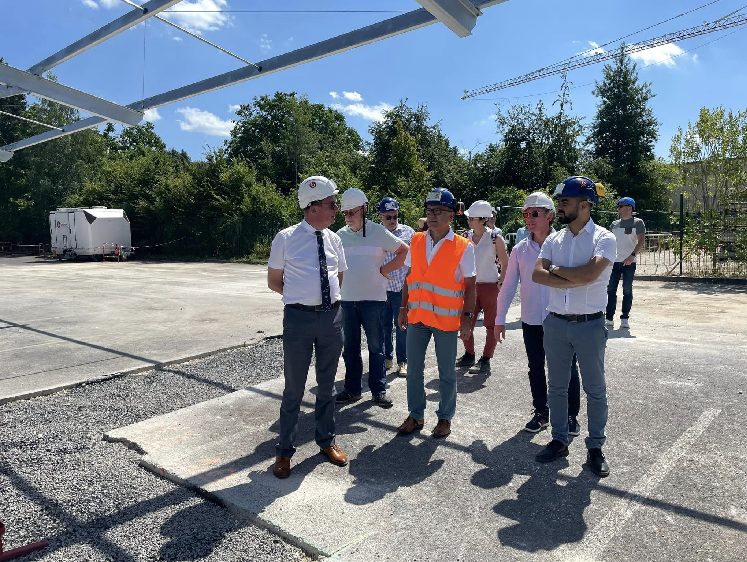 Samuel Hazard visite l’entreprise Berthold à Dieue-sur-Meuse