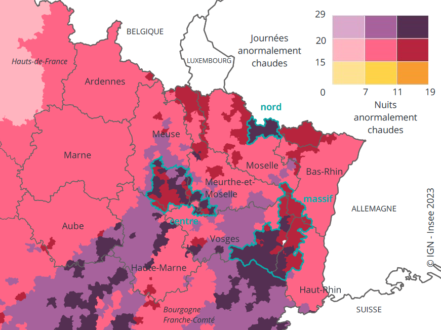 Les Vosges : le département surexposé à la chaleur