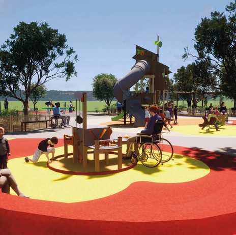 Le parc des Cerisiers abritera une aire de jeux inclusive et intergénérationnelle
