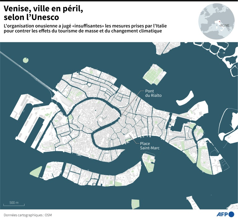 Surtourisme: Venise va tester une taxe visant les touristes à la journée