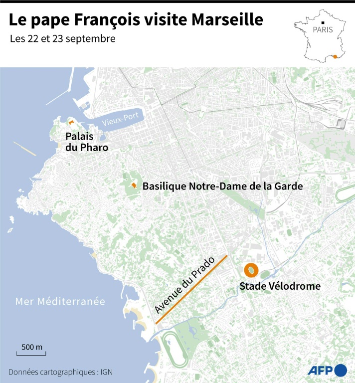 A Marseille, le pape conclut un voyage consacré aux migrants par une messe géante