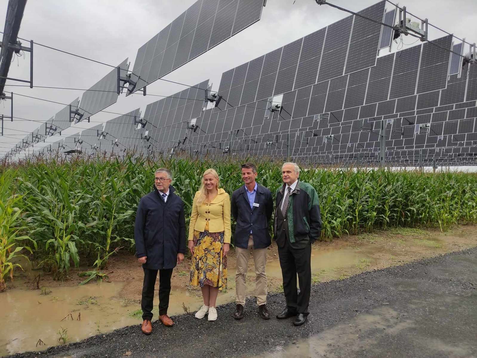 L'inauguration d'une canopée agricole à Brouchy