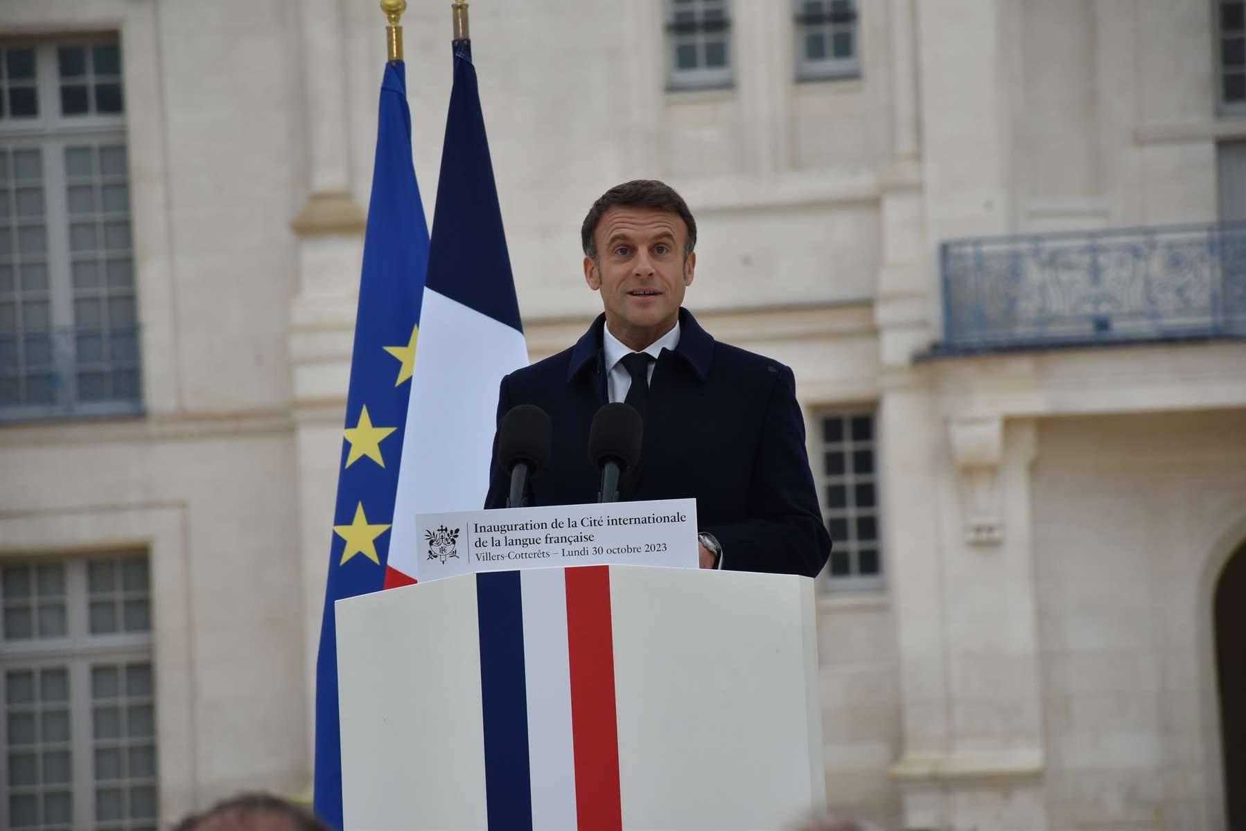 Emmanuel Macron inaugure la Cité internationale de la langue française à Villers-Cotterêts