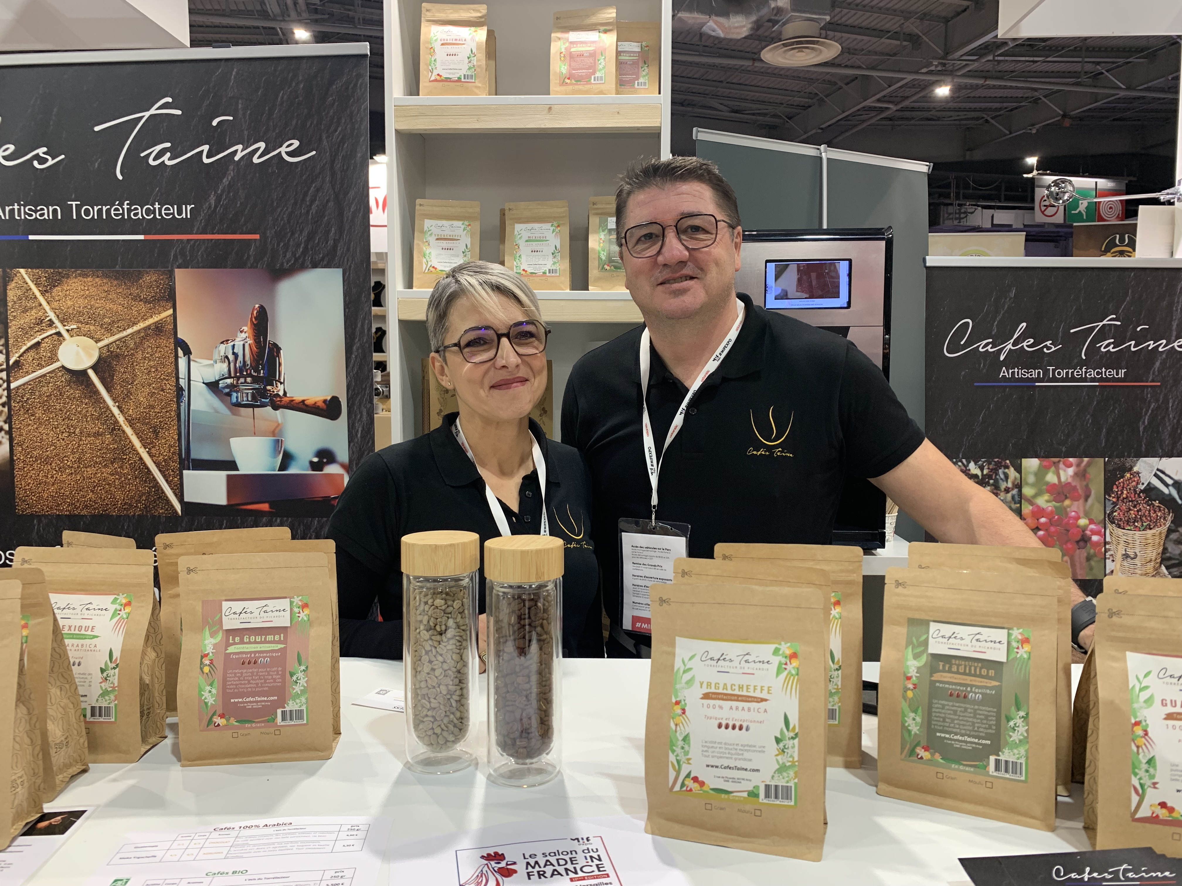 Cafés Taine, le plus important torréfacteur artisanal de l’Oise, au salon Made in France 