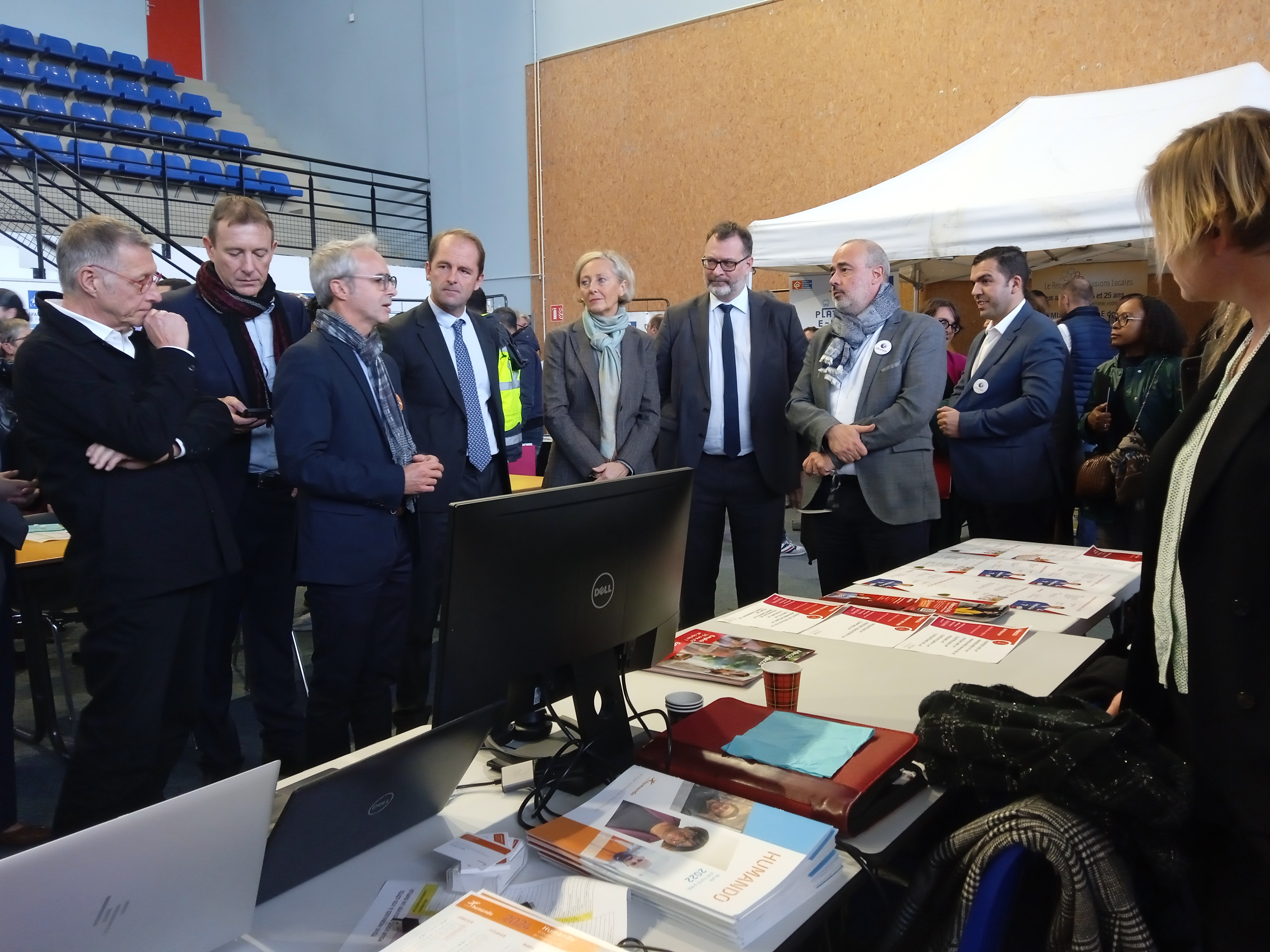 Thibaut Guilluy, Haut-commissaire à l’emploi et à l’engagement des entreprises, en déplacement à Laon