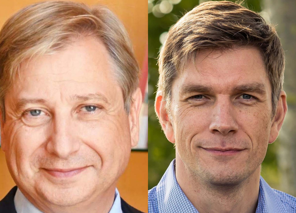  François Grosdidier et Mathieu Klein  en vue aux Rencontres Matinales de l'Excelsior