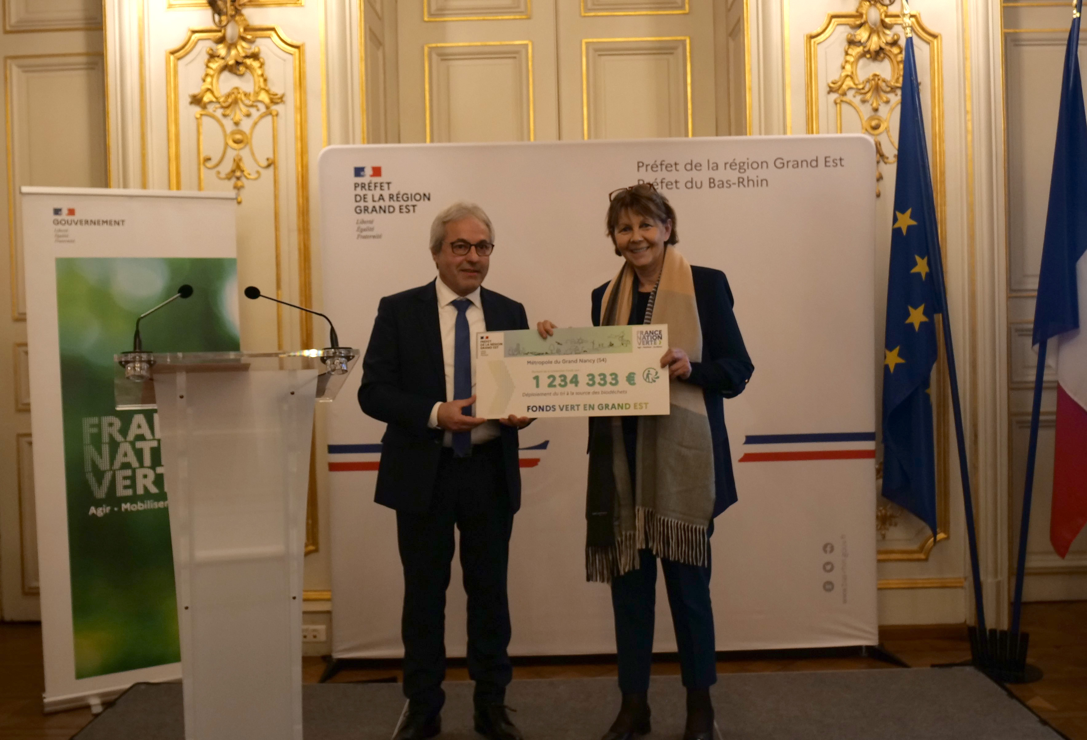 La Métropole du Grand Nancy subventionnée dans le cadre du Fonds Vert
