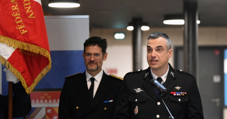 Xavier Delarue, préfet de la Meuse, préside la cérémonie de la Sainte-Barbe départementale 