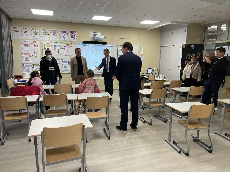 Inauguration des travaux de l’école et du gymnase Porte de France à Verdun 