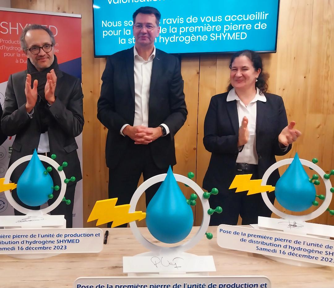 Une future station de production et de distribution d’hydrogène bas carbone