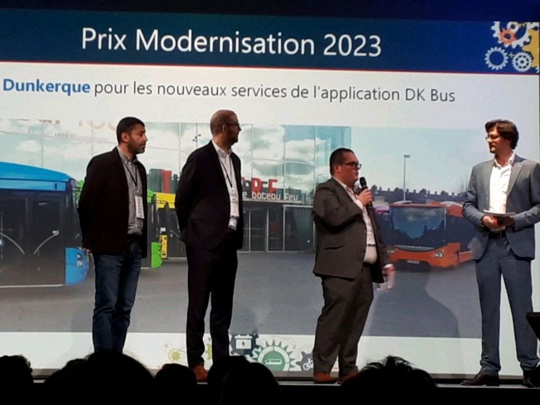 Dunkerque lauréat du prix «Modernisation» pour son application de transports en bus