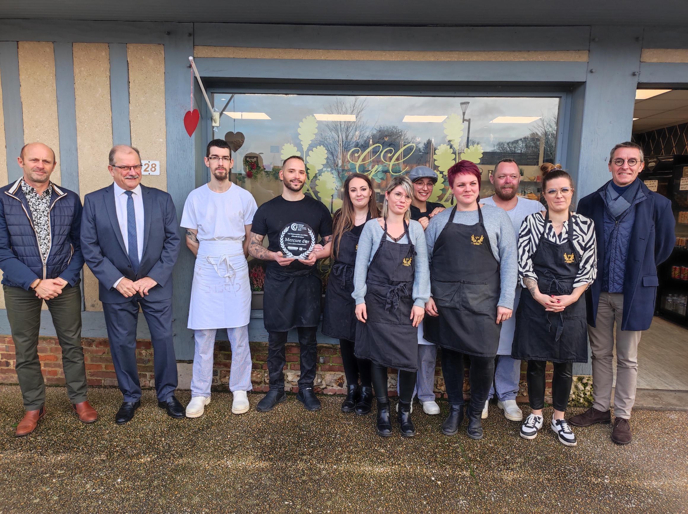 Allouville-Bellefosse : La boulangerie-pâtisserie Les Gourmandises du Chêne récompensée par le Mercure d’Or