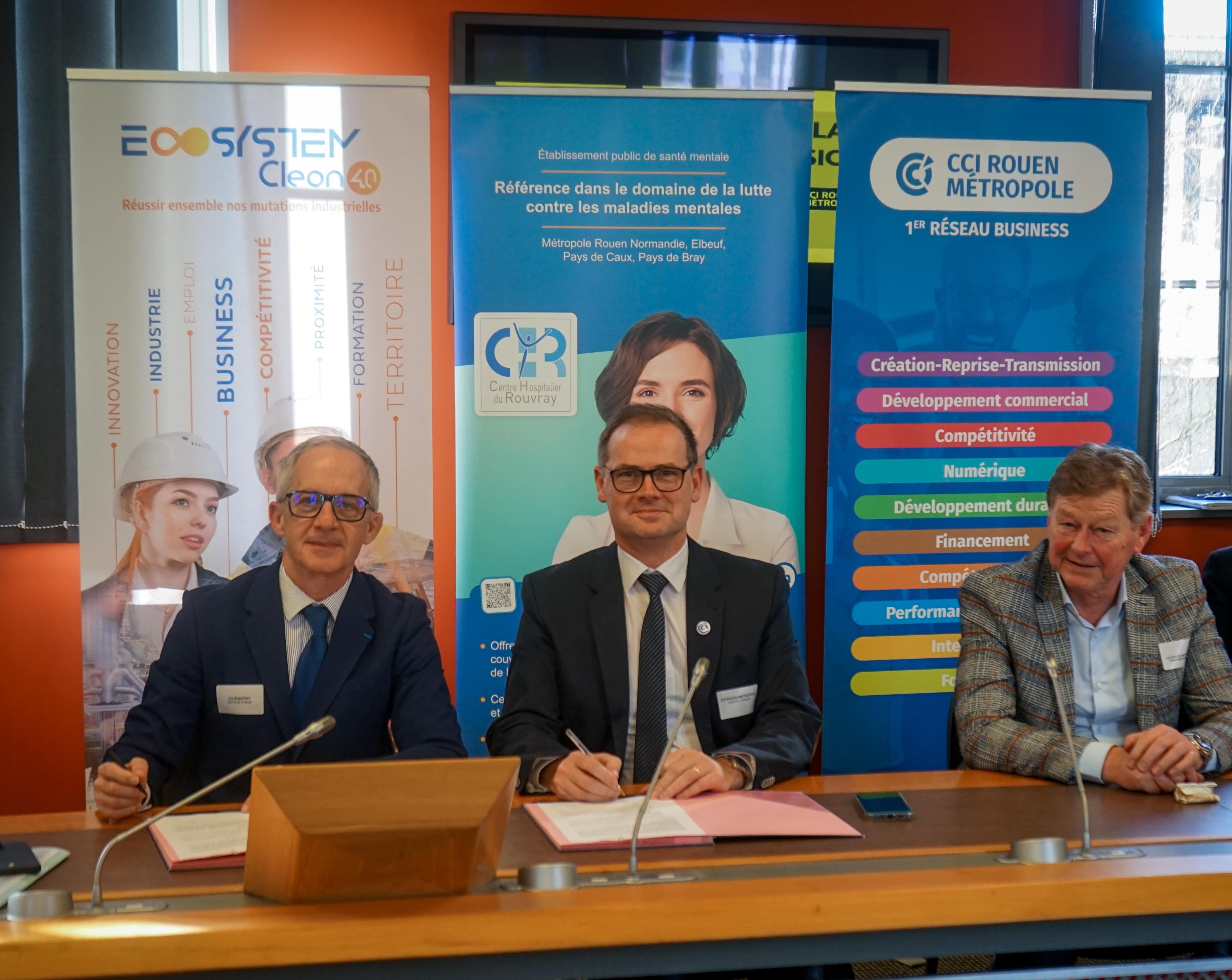 Le Centre hospitalier du Rouvray rejoint l'Ecosystem Cléon 4.0 de la CCI Rouen Métropole