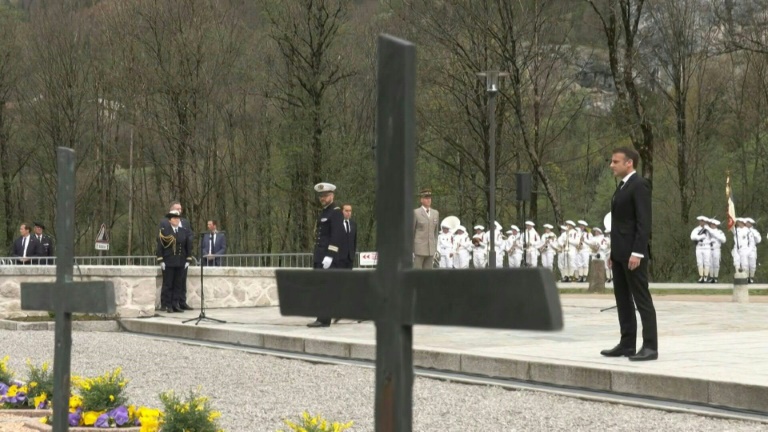 Du plateau des Glières à Izieu, Emmanuel Macron lance les célébrations du 80e anniversaire de la Libération
