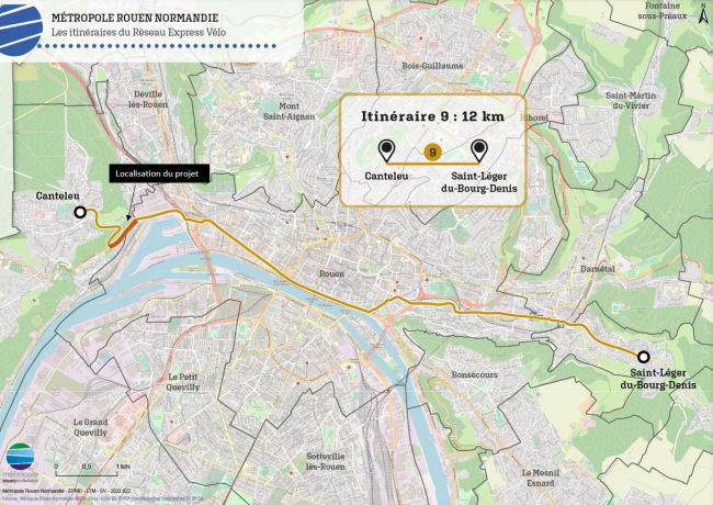 Rouen-Canteleu : une piste cyclable verra bientôt le jour sur l’avenue Bernard Bicheray