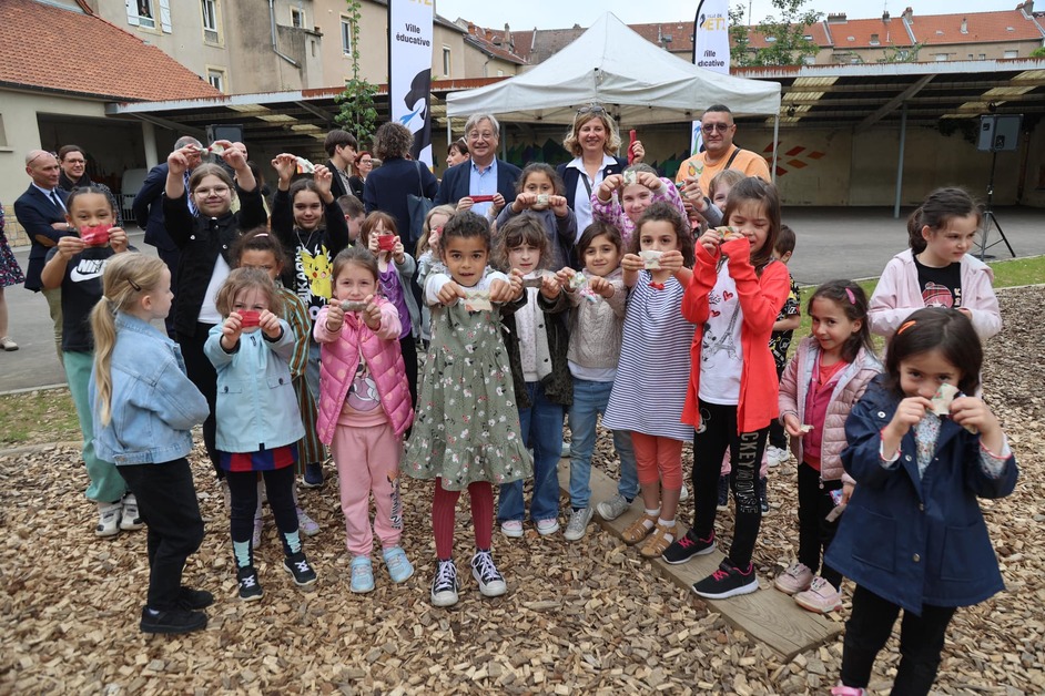 À Metz, la cour végétalisée de l’école Le Graouilly inaugurée