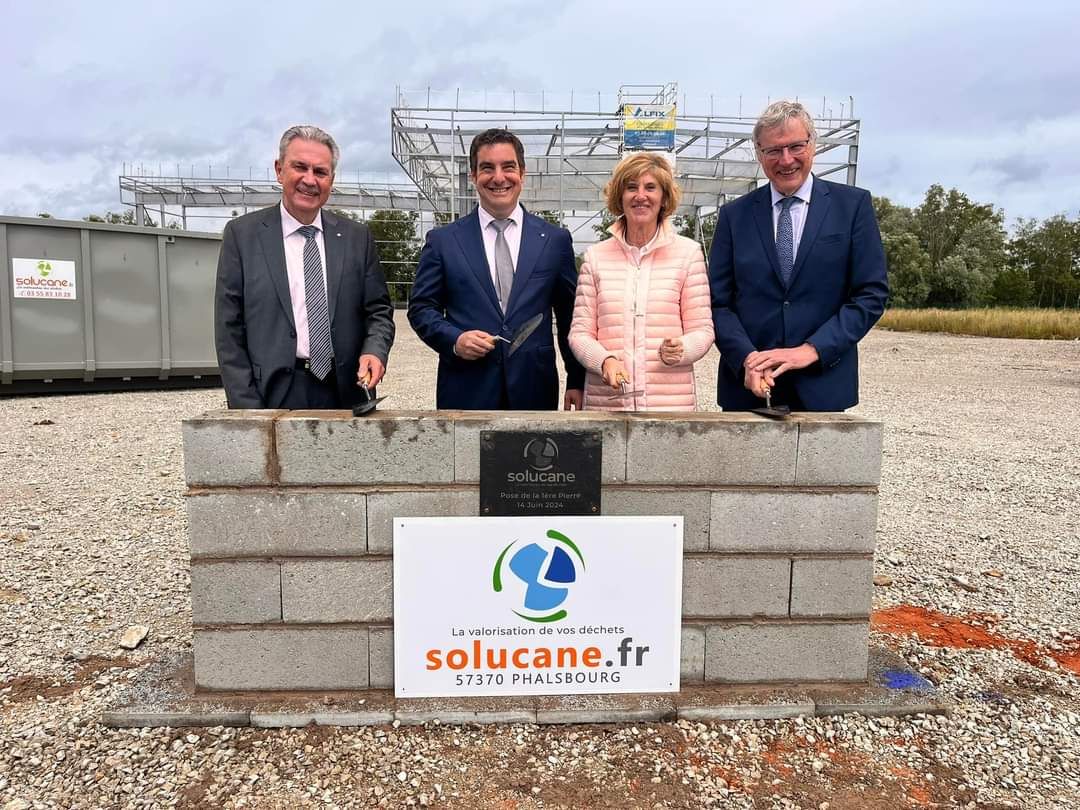 Phalsbourg : pose de la première pierre pour la société Solucane