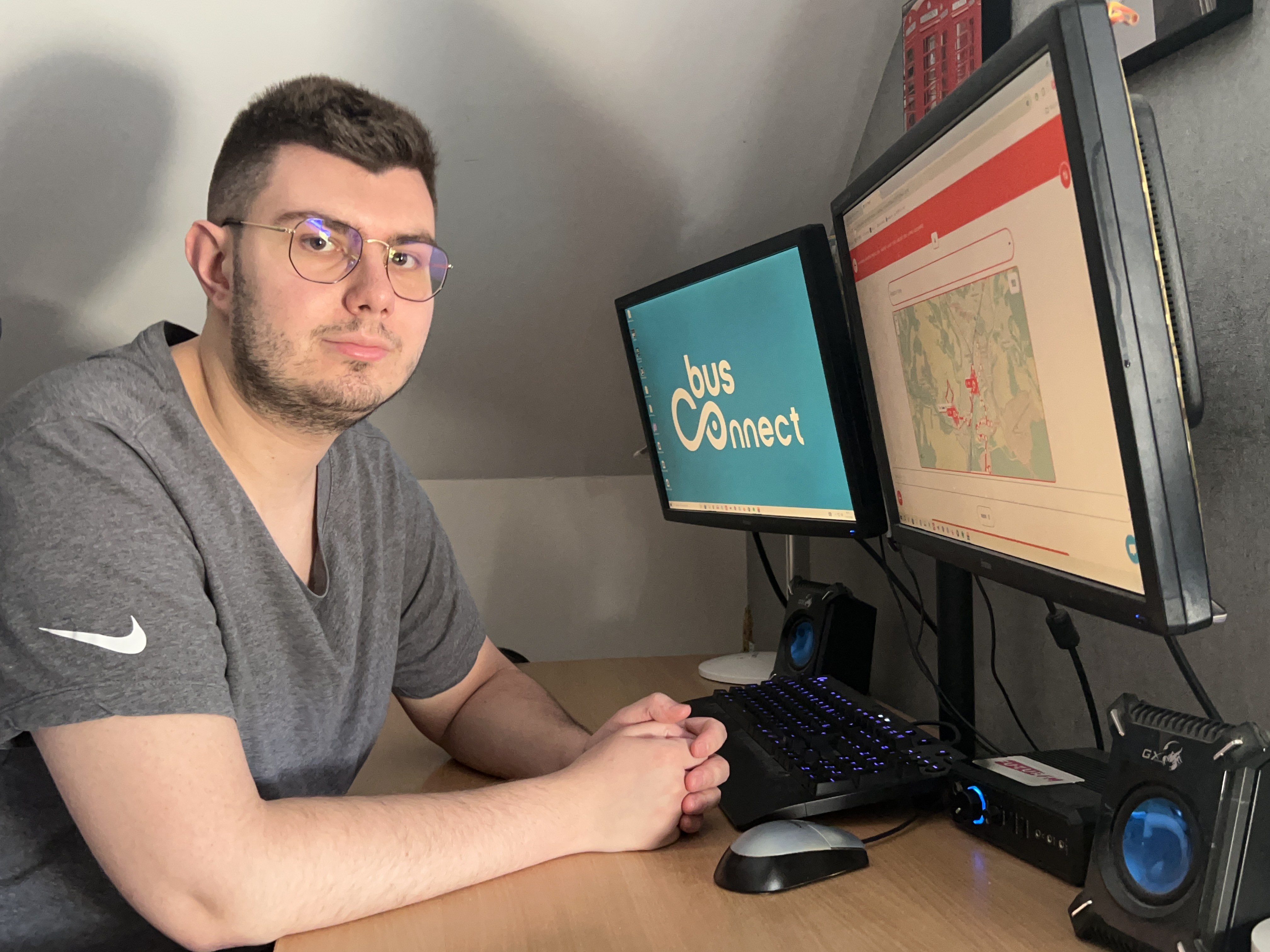 Clément Weibel, a développé l’application « Bus Connect », en autodidacte