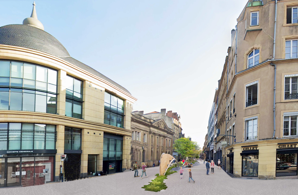 Metz : un important chantier d'hydrosablage sur les rues Serpenoise et de Ladoucette Serpenoise à partir du 29 juillet