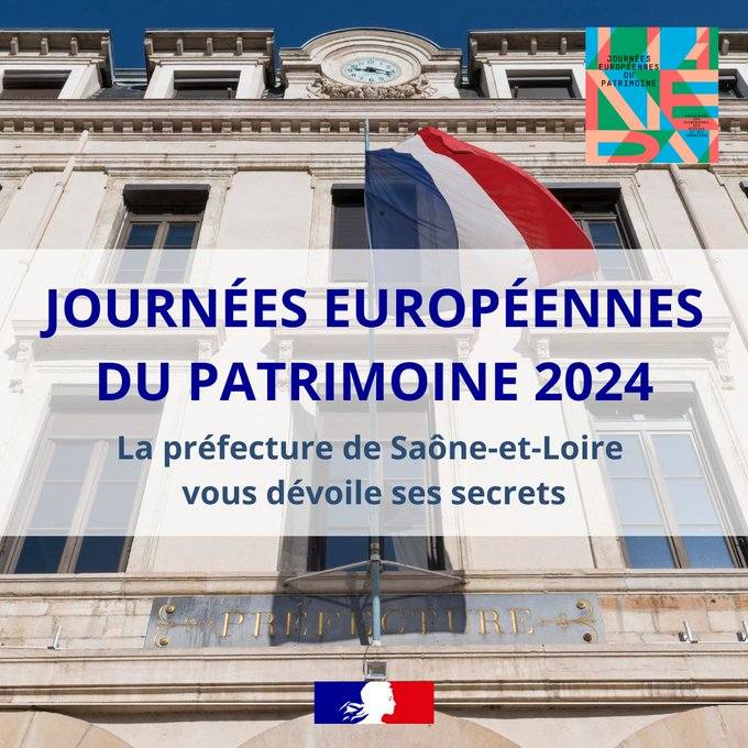 La préfecture de Saône-et-Loire ouvre ses portes au public les samedi 21 et dimanche 22 septembre 2024