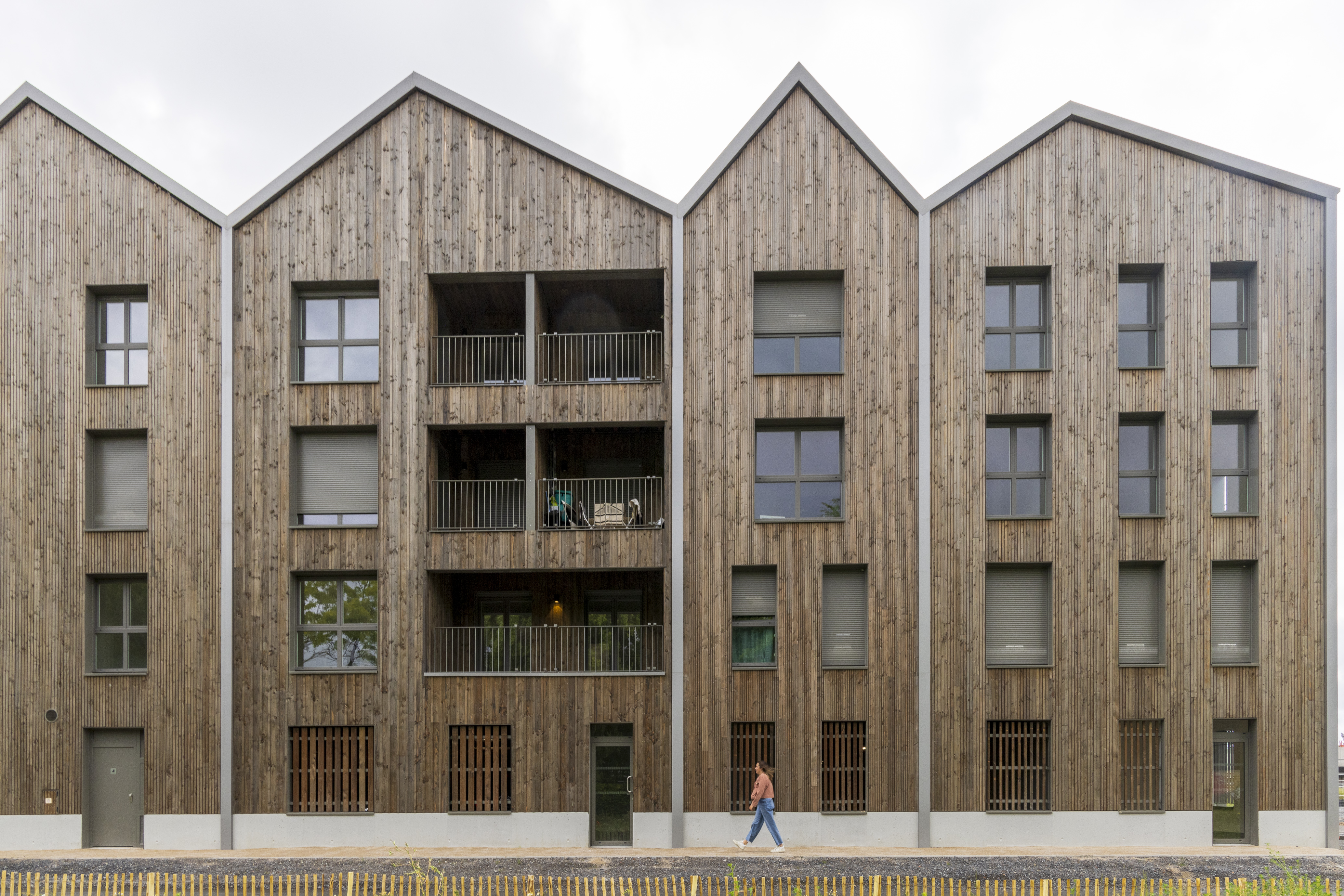 Inauguration de l'ensemble résidentiel en bois de Quai 22 à Saint-André-lez-Lille