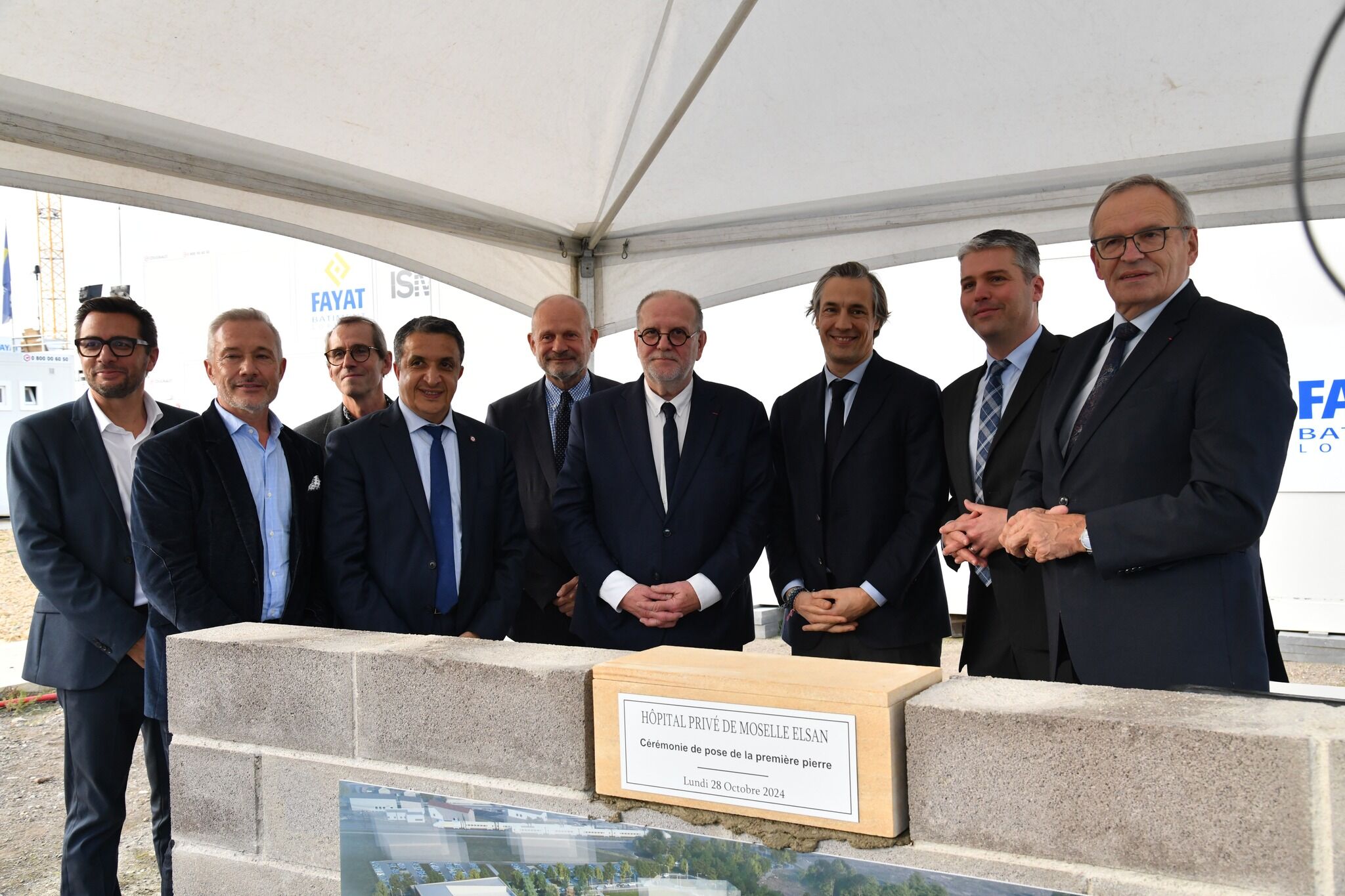 La première pierre de l’Hôpital privé de Moselle est posée ! 