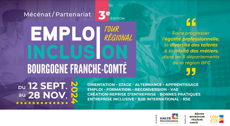 Le Tour Régional Emploi & Inclusion BFC fait escale à Dijon le 21 novembre