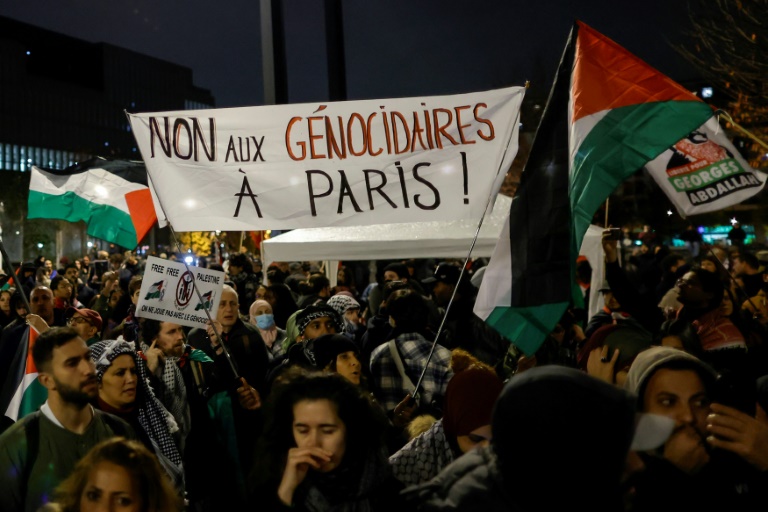 Avant le match France-Israël, une manifestation 