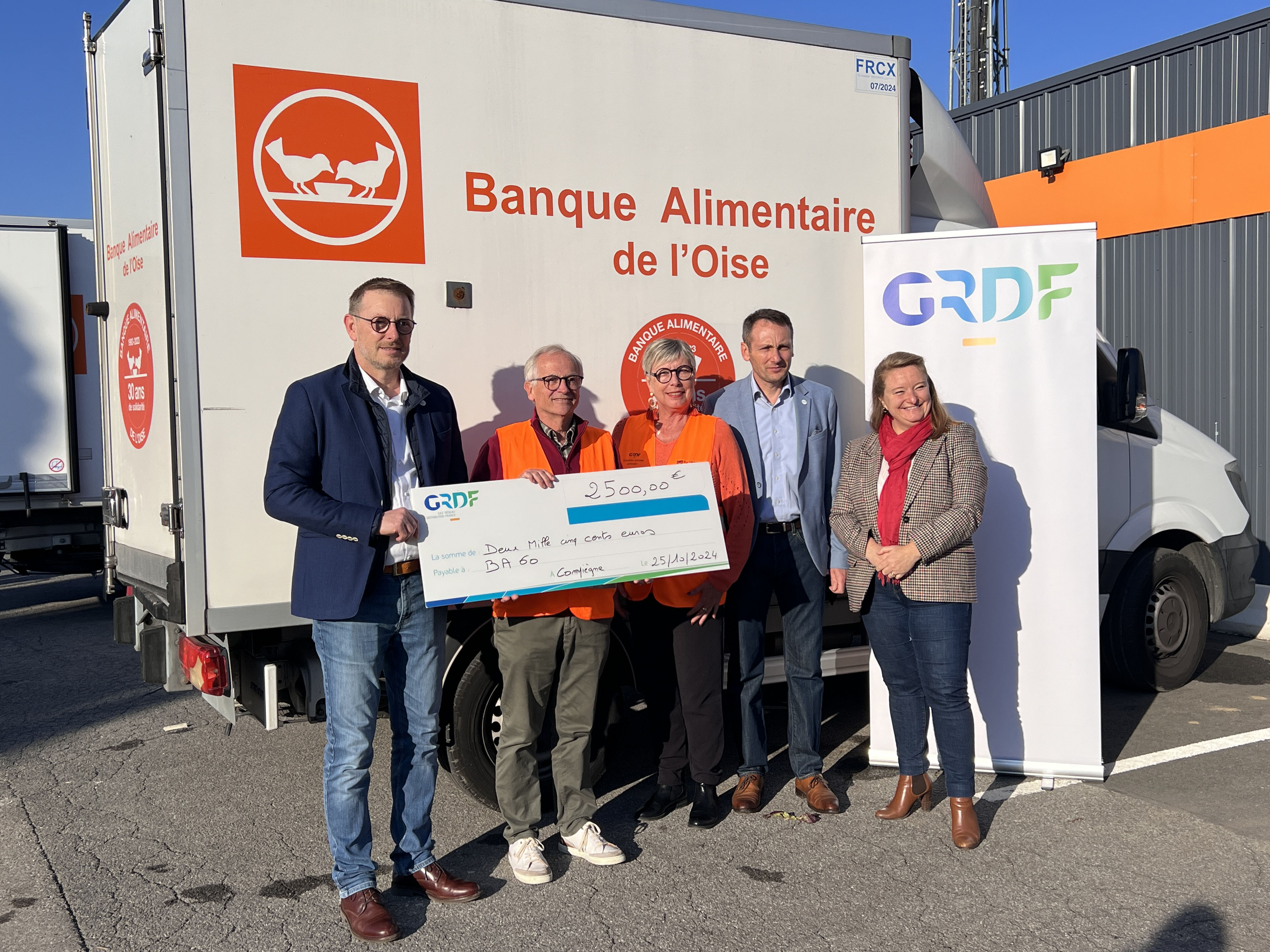 GRDF aide la Banque Alimentaire de l’Oise