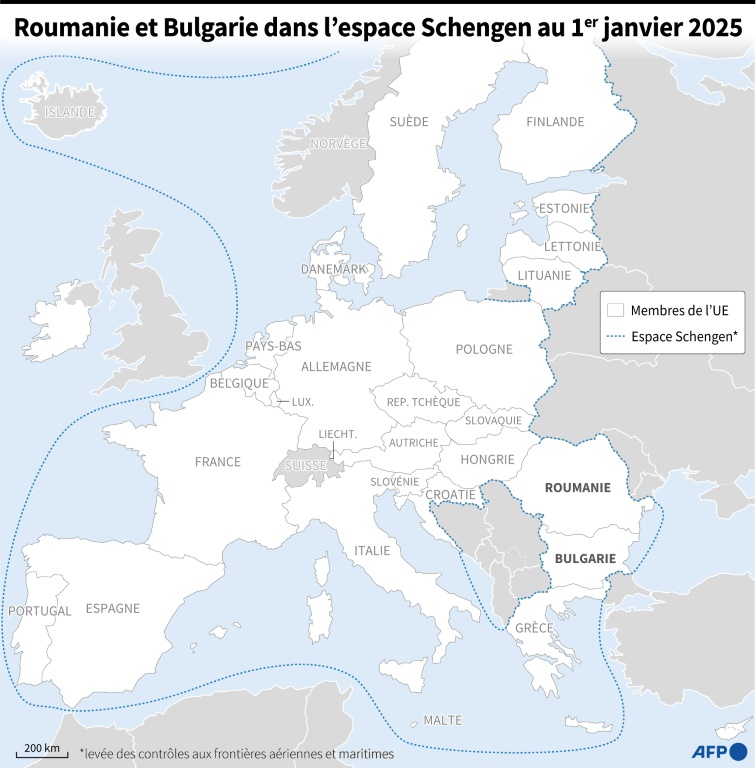 Après une longue attente, la Roumanie et la Bulgarie à 100% dans Schengen