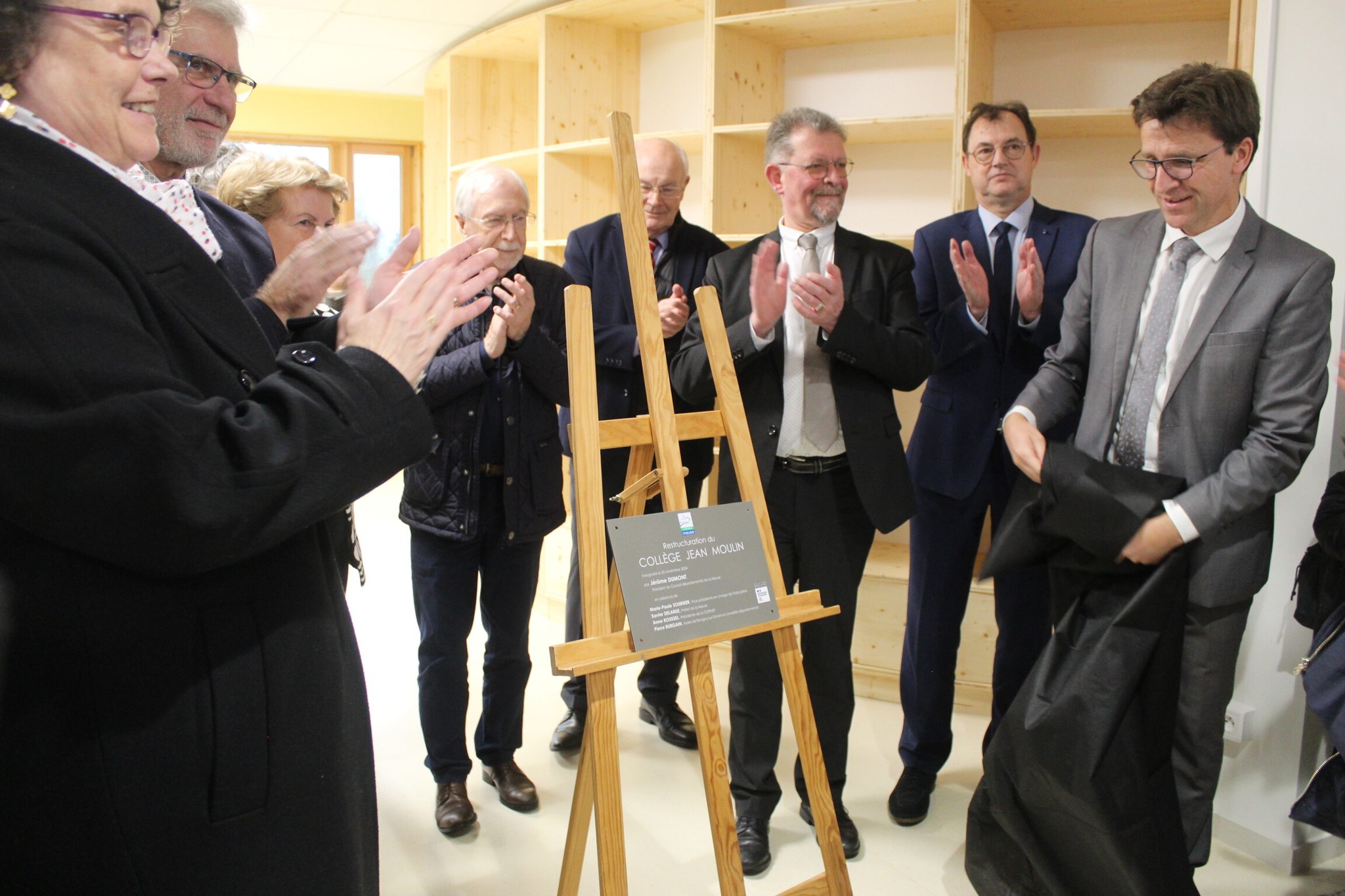 Inauguration des travaux de réhabilitation et d'extension du collège Jean Moulin à Revigny-sur-Ornain