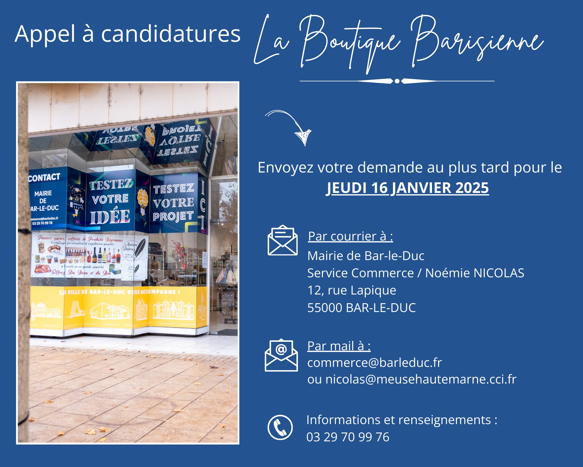 Bar-le-Duc soutient le commerce local avec la boutique barisienne 
