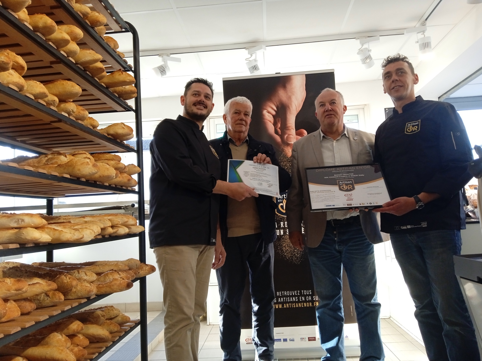 À Beautor, la boulangerie La Bakery affiche la certification « Artisan en’ Or »